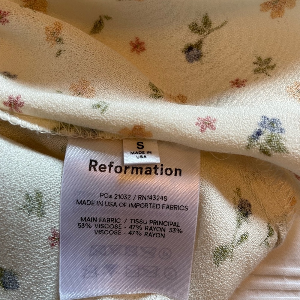 NWT Reformation Chandler Winnie Floral Mini Dress in Size Small - Picture 10 of 10